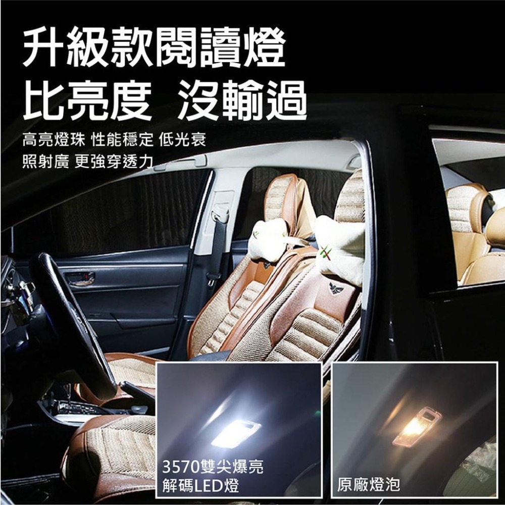 【台灣現貨】【賀野市集】3570 雙尖LED 極致爆亮解碼 室內燈 閱讀燈 行李箱燈 車門燈 航空鋁合金散熱 多長度可選-細節圖4