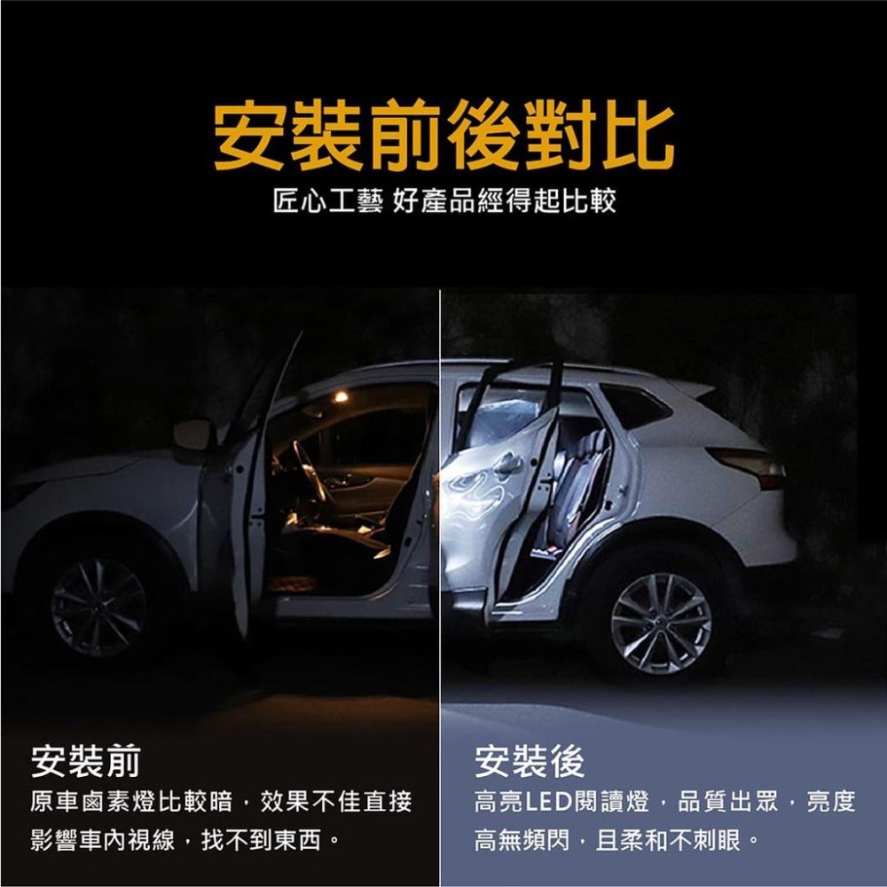 【台灣現貨】【賀野市集】COB 大面積LED 超薄LED 極致爆亮 白光 室內燈 行李箱燈 車門燈 三接頭可選 容易安裝-細節圖5