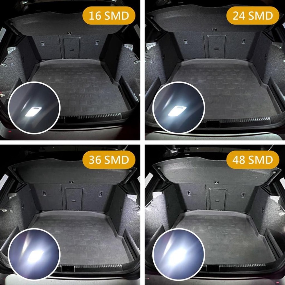 【台灣現貨】【賀野市集】COB 大面積LED 超薄LED 極致爆亮 白光 室內燈 行李箱燈 車門燈 三接頭可選 容易安裝-細節圖8