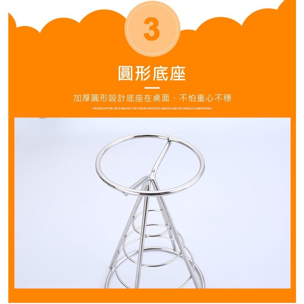 【台灣現貨】【賀野市集】美式雞塊架 薯條架 錐形不鏽鋼架 簡餐 咖啡 早午餐 餐廳 美式餐廳 營業用 皆適用 美觀 簡約-細節圖6