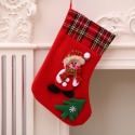 【台灣現貨】【賀野市集】聖誕襪 耶誕襪 立體造型 耶誕節裝飾 聖誕樹吊飾 禮物袋 耶誕袋 麋鹿 雪人 聖誕老公公 聖誕節-規格圖9