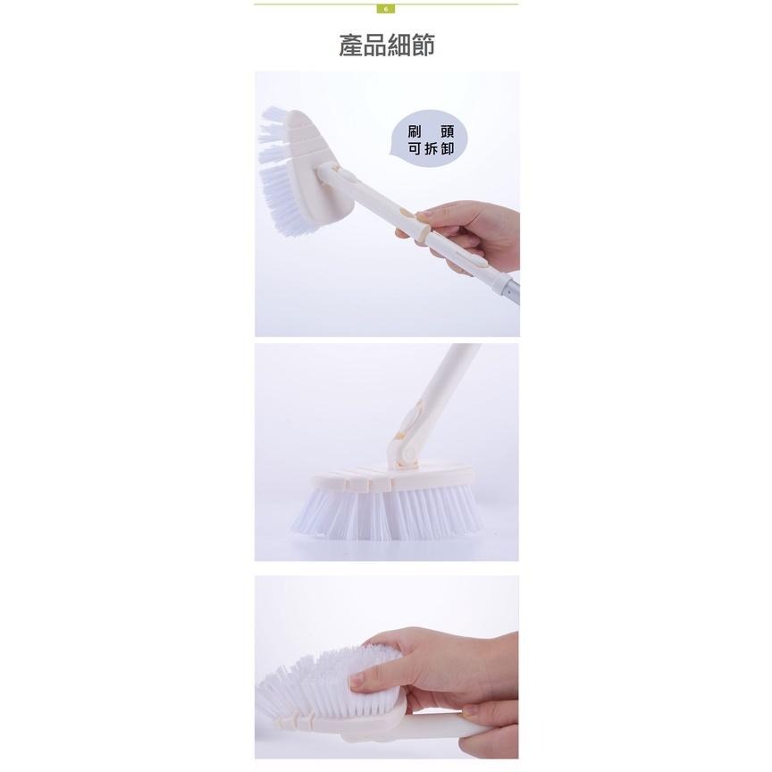 【台灣現貨】【賀野市集】無死角清潔刷 伸縮式 日式 地板刷 馬桶刷 地縫刷 地板 牆面 牆角 浴室 天花板 磁磚 零死角-細節圖8