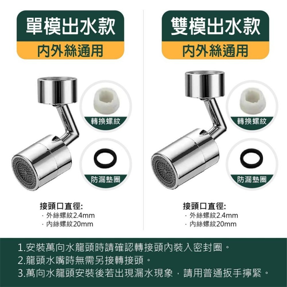 【台灣現貨】【賀野市集】720°萬向水龍頭延伸器 萬向旋轉 無死角 洗漱水龍頭 水龍頭 起泡器  萬向水龍頭-細節圖8