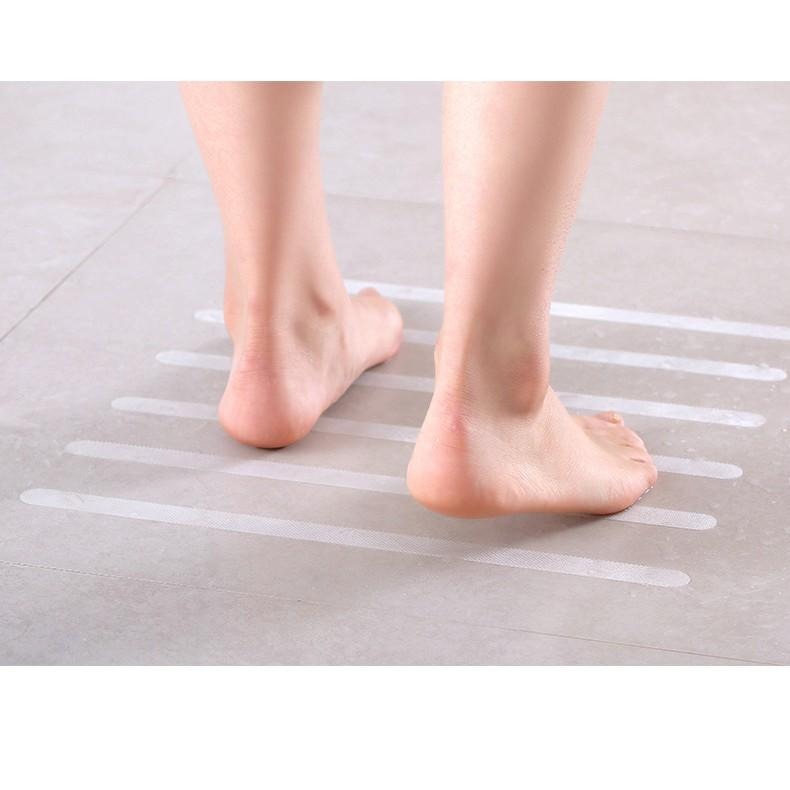 【台灣現貨】【賀野市集】(6條/包) PEVA透明防滑貼片 減少滑倒 浴室/樓梯/易滑路面-細節圖9