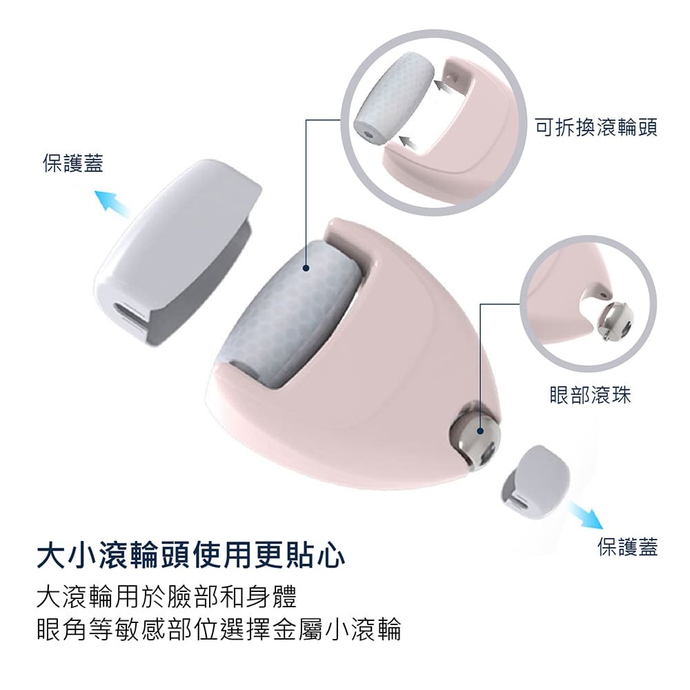 【賀野市集】冰珠滾輪冰敷臉部眼部按摩器 凝膠滾輪 滾珠按摩 冰敷按摩 親膚按摩 手動按摩滾輪 按摩護理滾輪 方便攜帶-細節圖8