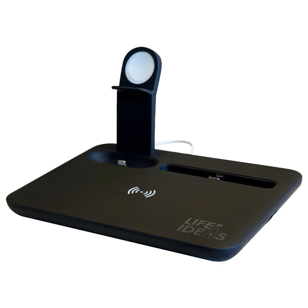 【賀野市集】 手機充電座 四合一 太空充電站 手錶 耳機 iPhone watch MagSafe 無線充電 安卓充電盤-規格圖3