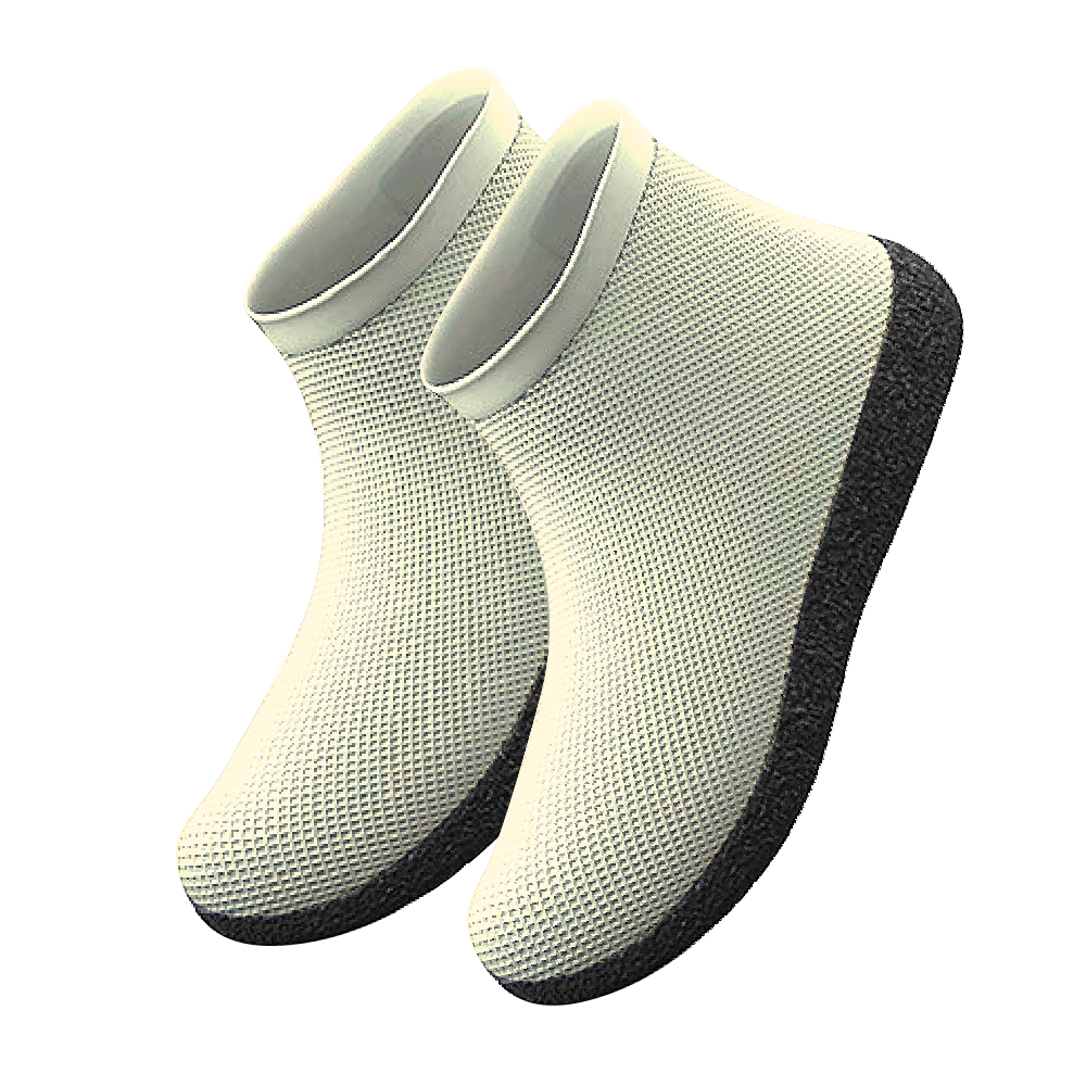 【賀野市集】 乳膠防滑雨鞋 雨具 郊遊 園藝 農務體驗 露營 加厚乳膠 防刮 貼身鞋套 雨鞋套 立體顆粒鞋底 水洗清潔-規格圖6