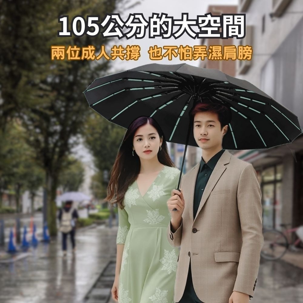 【賀野市集】1ZLife 144骨防風晴雨傘 防風傘 遮陽傘 雨傘 抗UV 晴雨傘 防斷傘 144骨 等效384骨 玻纖-細節圖4