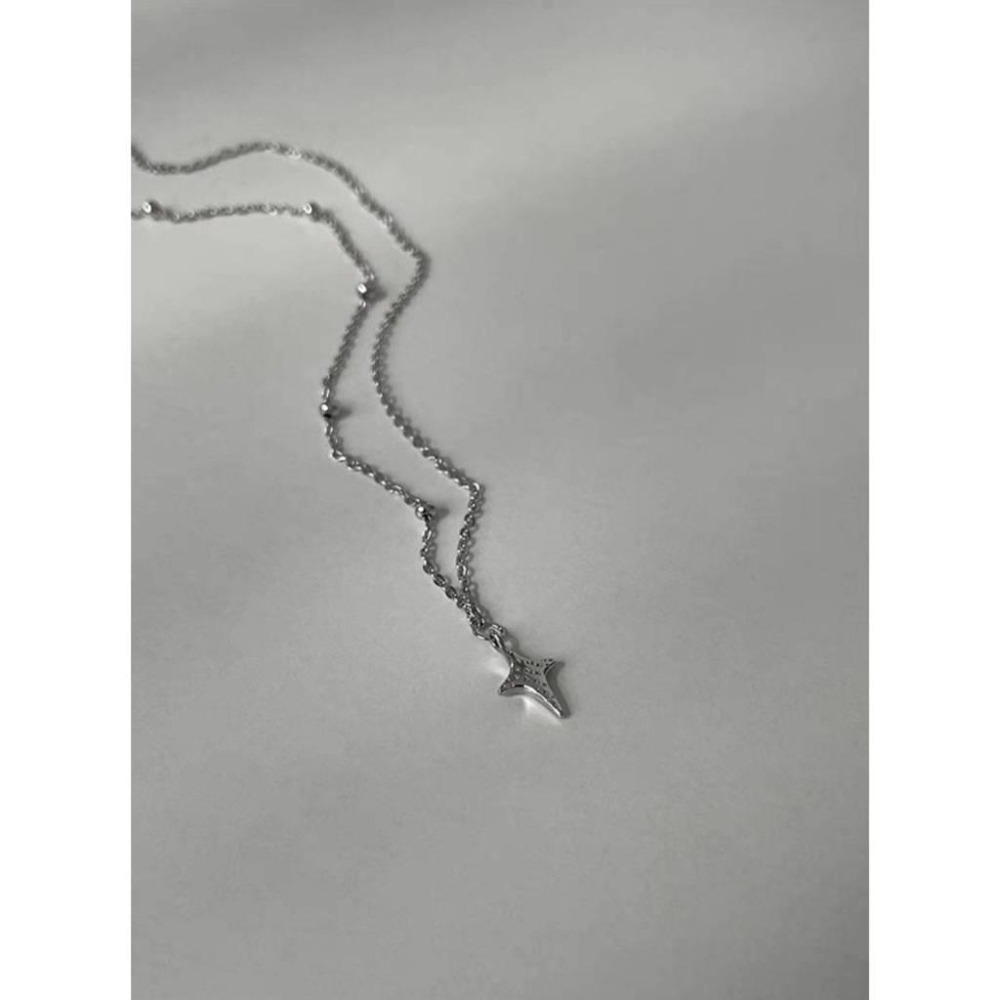 天使符號 純銀項鍊 全新-細節圖4
