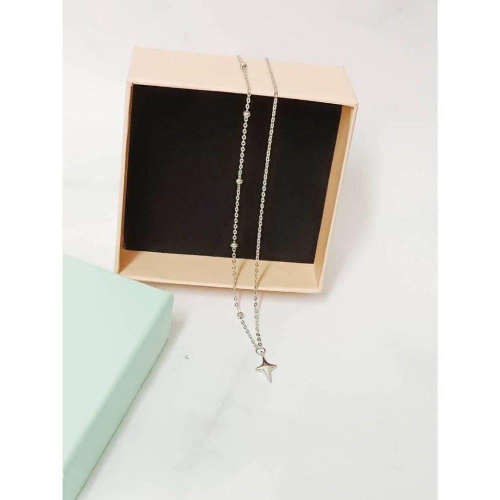 天使符號 純銀項鍊 全新-細節圖6