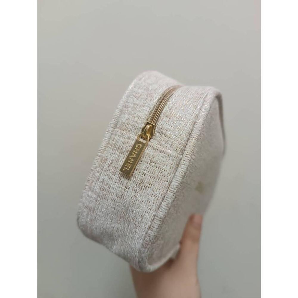 現貨! CHANEL金蔥化妝包多功能包 小紅書改造相機包-細節圖3