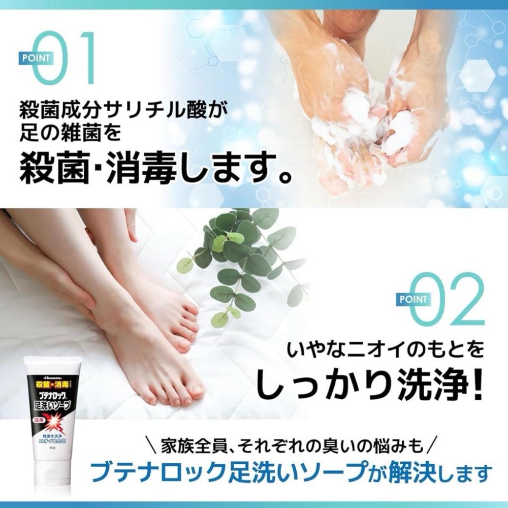 HISAMITSU 足洗抗菌消臭乳 150g-細節圖4