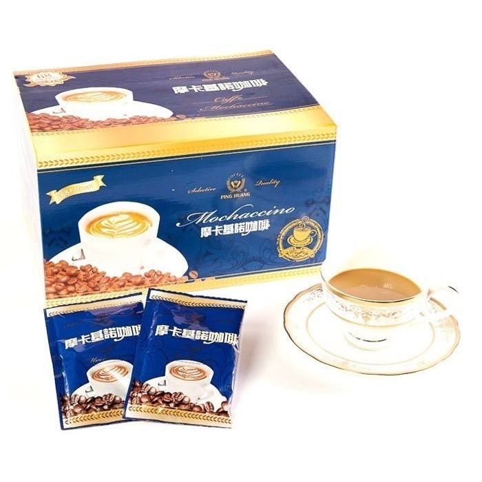 摩卡基諾咖啡4合1（深藍色）:68入1盒