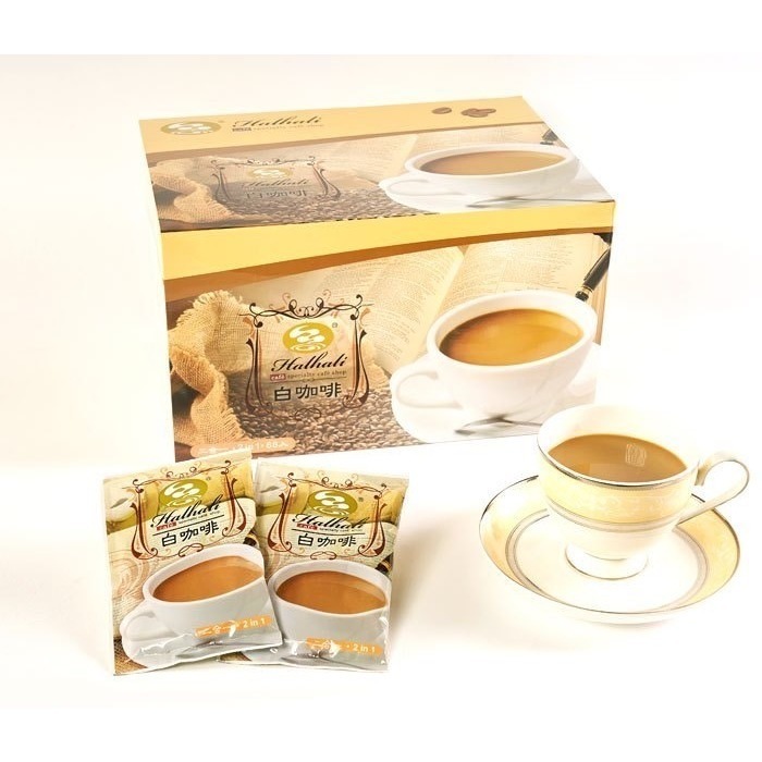 哈拉里白咖啡2合1 （膚色）:68入1盒