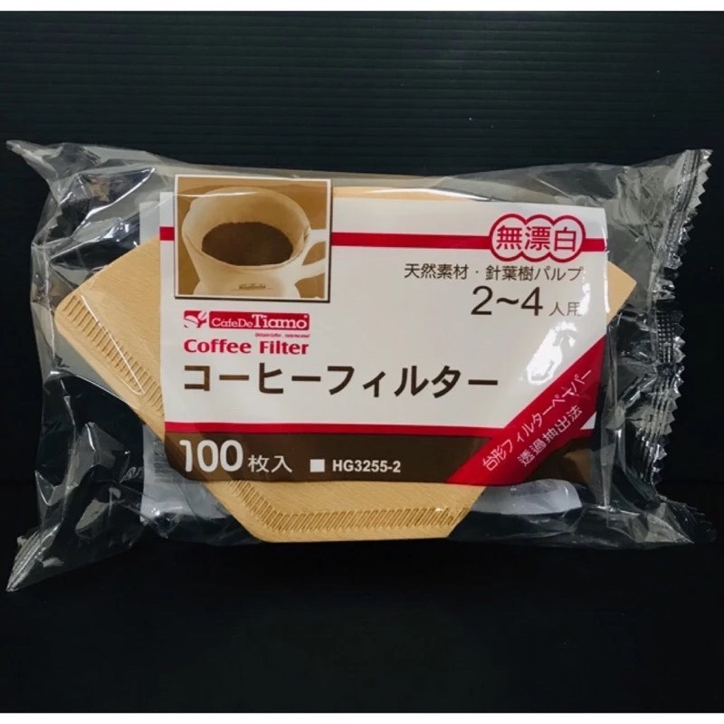Tiamo 101 102 濾紙 無漂白 手沖咖啡必備-細節圖2