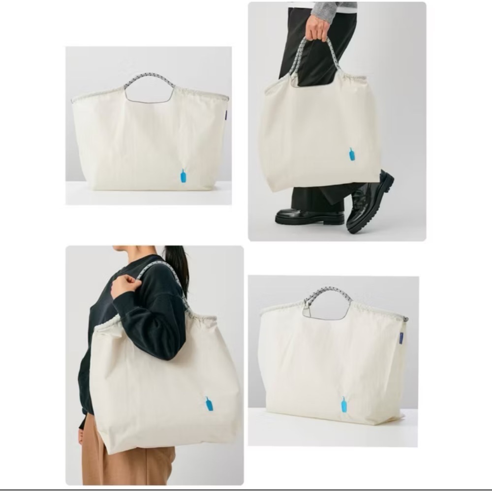 🔥現貨免運Blue bottle coffee藍瓶刺繡購物袋環保袋Ball&Chain聯名及Ball&Chain品牌包-細節圖5