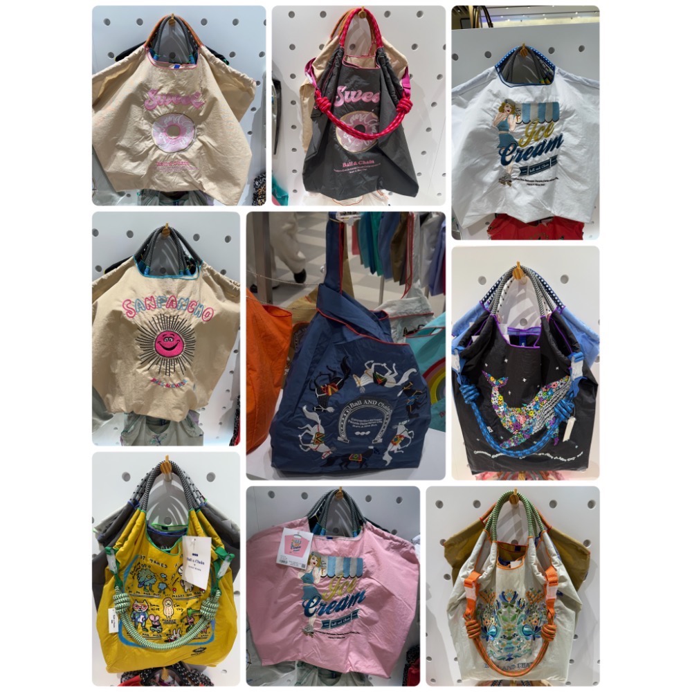 🔥現貨免運Blue bottle coffee藍瓶刺繡購物袋環保袋Ball&Chain聯名及Ball&Chain品牌包-細節圖9