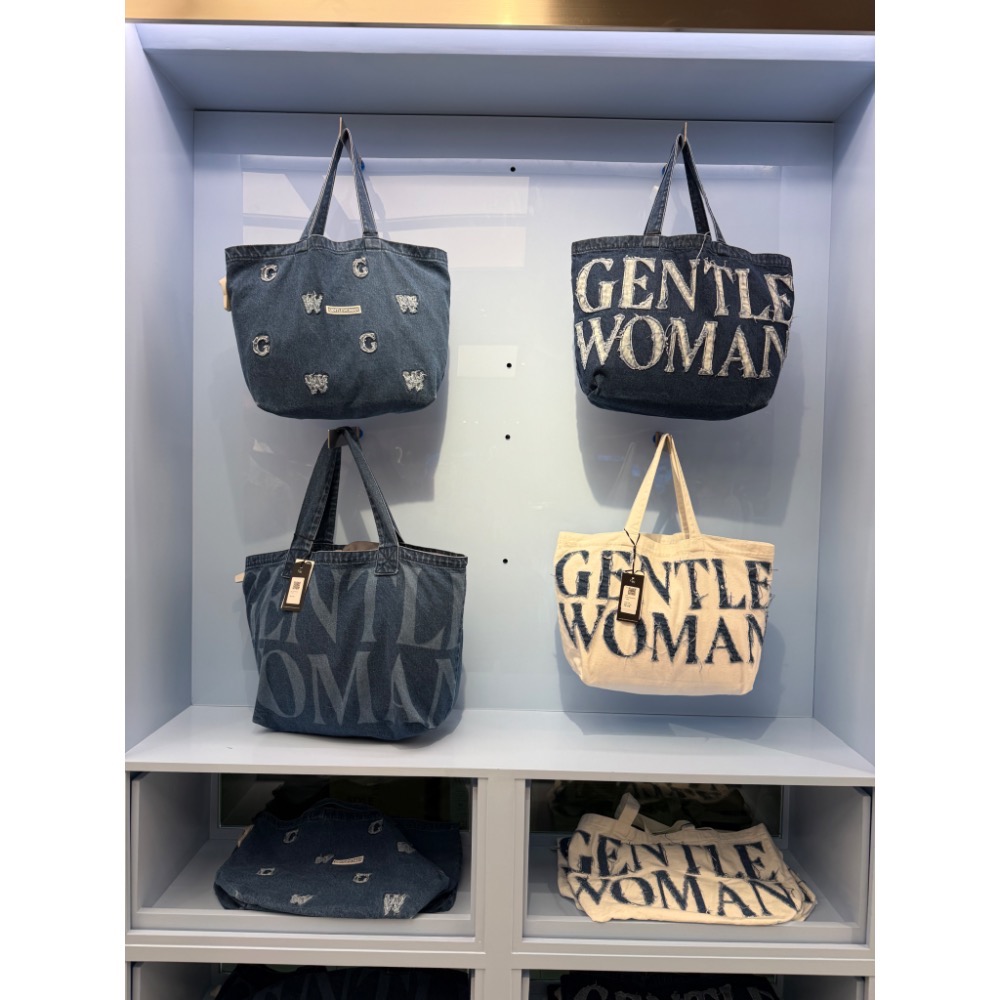 🔥保證正貨且開發票🔥曼谷帶回Gentle Woman G/W 泰國牛仔托特包 大容量包包 牛仔包包-細節圖5