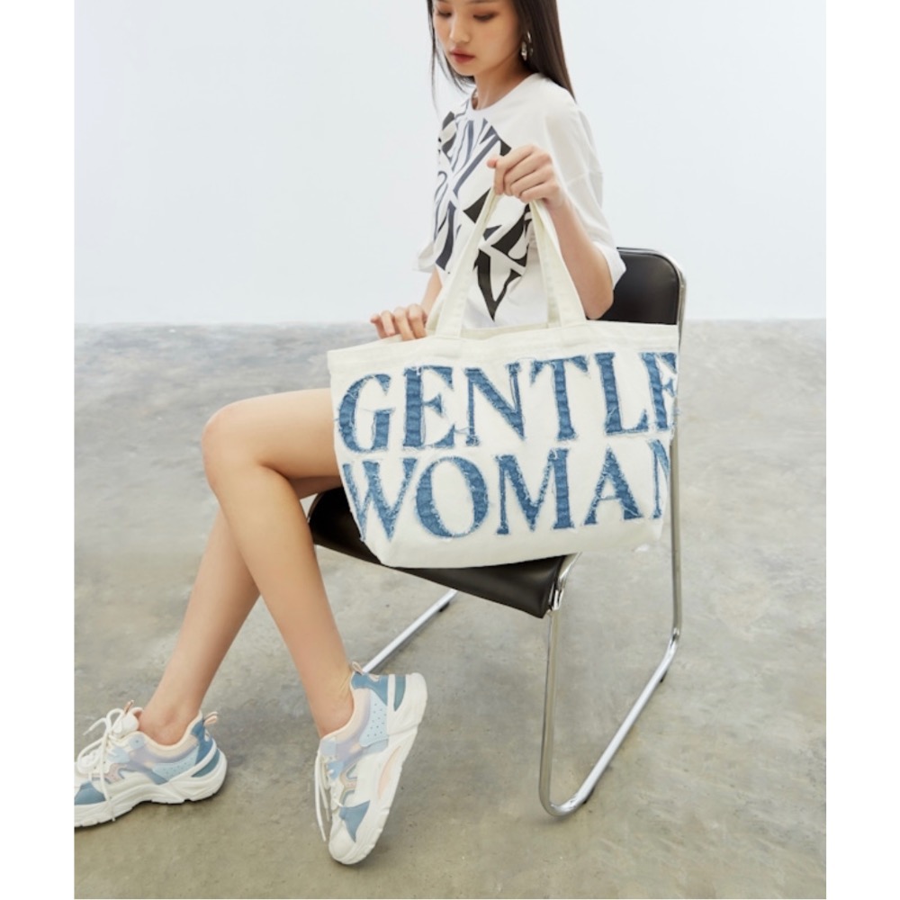 🔥保證正貨且開發票🔥曼谷帶回Gentle Woman G/W 泰國牛仔托特包 大容量包包 牛仔包包-規格圖11