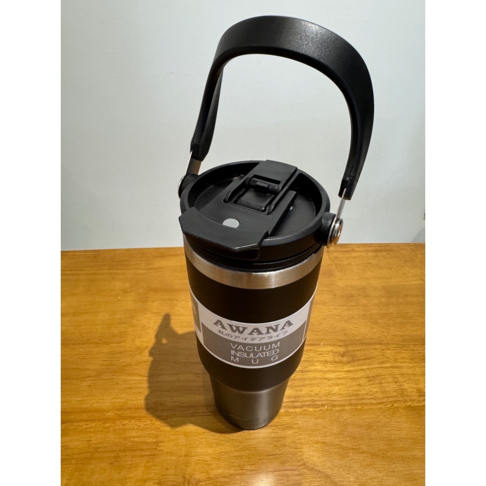 AWANA達利運動手提保溫杯900ml杯蓋2用設計冰壩杯-細節圖2