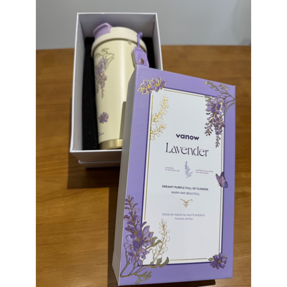 Vanow 薰衣草 咖啡水杯保溫杯-細節圖7