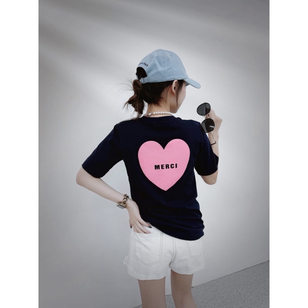 獨家Logo刺繡膠原蛋白棉感Tee-細節圖3