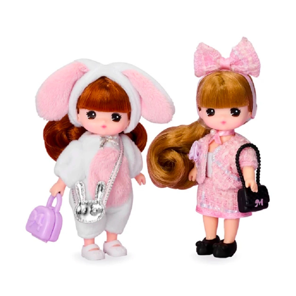 MIMI World  迷你小MIMI鑰匙圈 甜美時尚風  萌小兔 可愛吊飾 娃娃鑰匙圈 MIMI 正版授權 (伯寶)-細節圖4