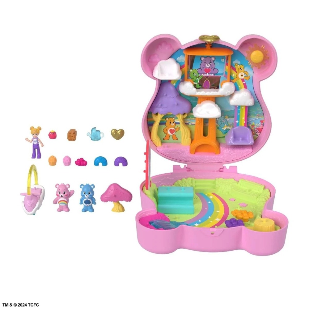 口袋波利百變百寶系列盒-Care Bears 迷你場景盒 口袋波莉 迷你熊熊場景組 女孩玩具 MATTEL 黑冷媽-細節圖2