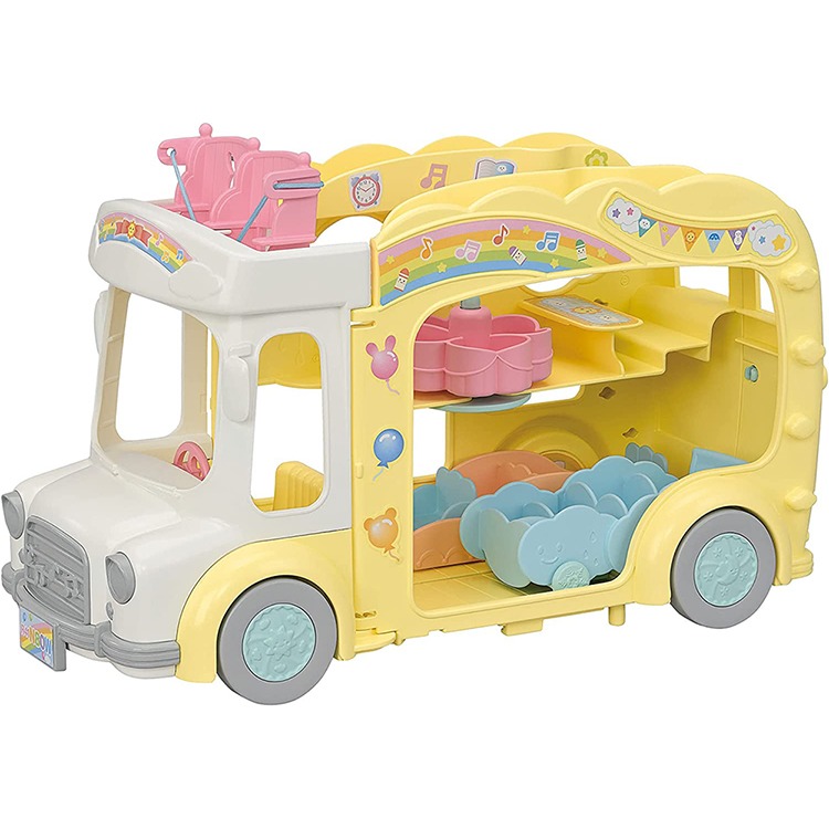 EPOCH 森林家族 歡樂彩虹幼稚園校車組(不含人偶) PE15317  家家酒 校車 娃娃車 兒童玩具 禮物 黑冷媽-細節圖2