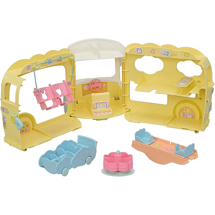 EPOCH 森林家族 歡樂彩虹幼稚園校車組(不含人偶) PE15317  家家酒 校車 娃娃車 兒童玩具 禮物 黑冷媽-細節圖4