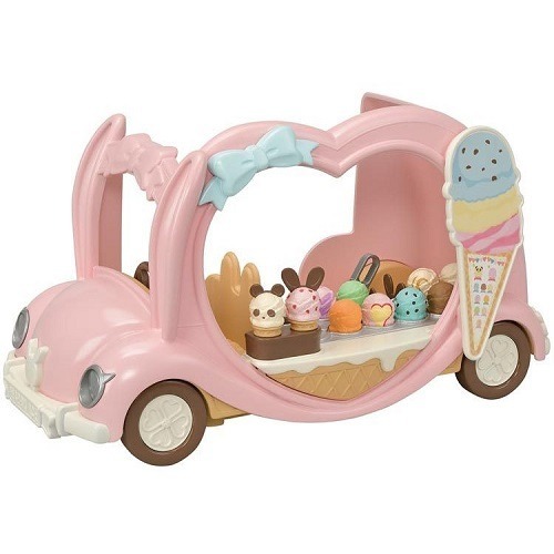 森林家族 Sylvanian Family 冰淇淋餐車組 EP14652 不含人偶 冰淇淋車 家家酒 EPOCH-細節圖2
