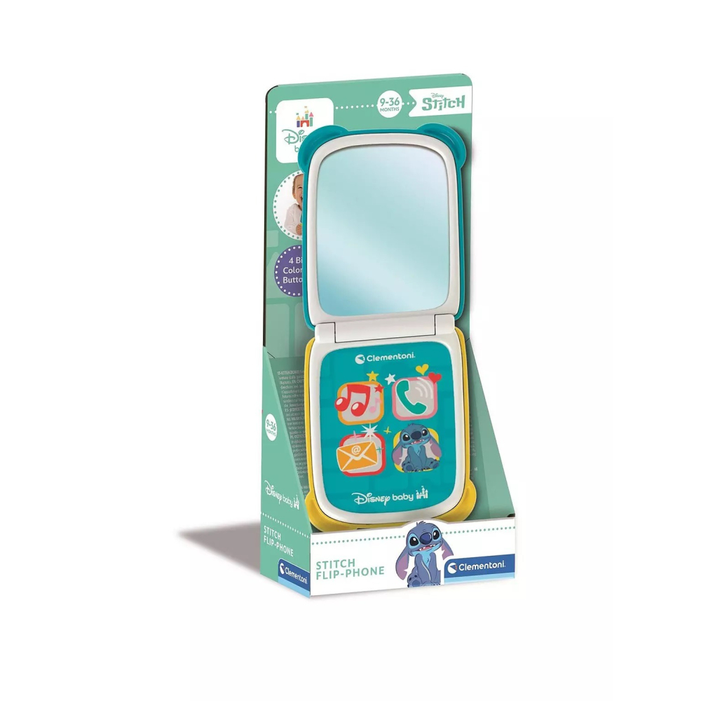 迪士尼系列 米奇/米妮/史迪奇掀蓋玩具手機 掀蓋手機玩具 兒童玩具 仿真手機 折疊手機玩具 黑冷媽-細節圖2