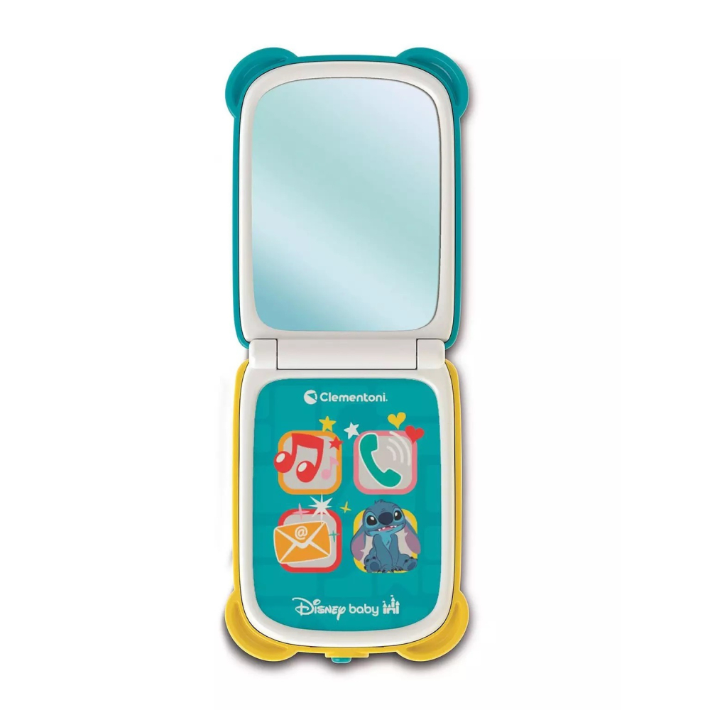 迪士尼系列 米奇/米妮/史迪奇掀蓋玩具手機 掀蓋手機玩具 兒童玩具 仿真手機 折疊手機玩具 黑冷媽-細節圖4