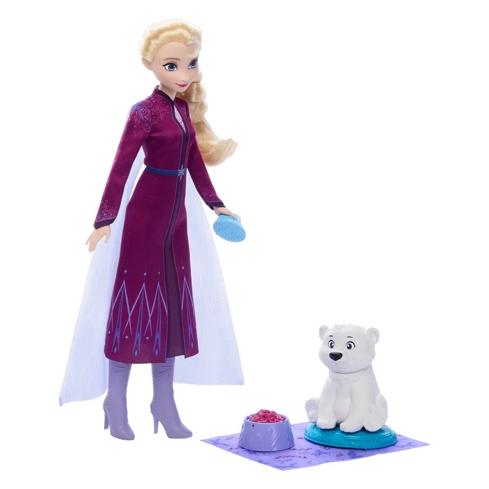 迪士尼冰雪奇緣-艾莎與小白熊  MDP29592 FROZEN 艾莎女王 ELSA 家家酒 娃娃 玩偶 禮物 黑冷媽-細節圖2