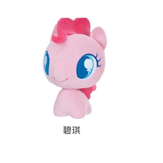 特價出清 Hasbro 孩之寶 -彩虹小馬6.5吋大頭絨毛 絨毛玩偶 my Little pony  黑冷媽-規格圖1