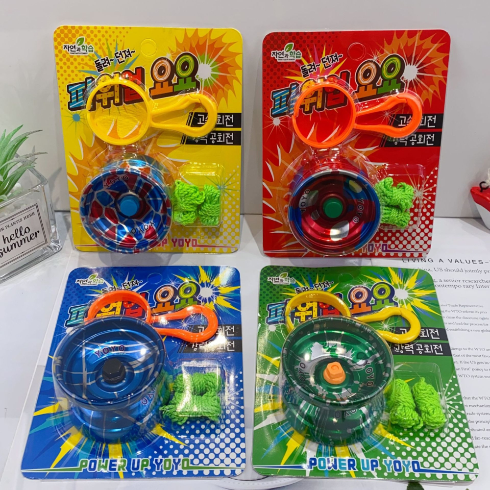 金屬悠悠球 4色隨機出貨 韓版金屬悠悠球可愛兒童減壓玩具yoyo球趣味溜溜球益智玩具 黑冷媽-細節圖2