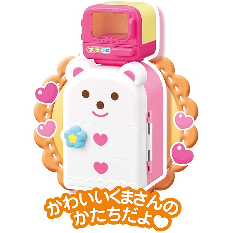 PILOT 小美樂娃娃配件 冰箱微波爐組 2022 版  PL51517 家家酒玩具 家具 麗嬰 正版公司貨 黑冷媽-細節圖3