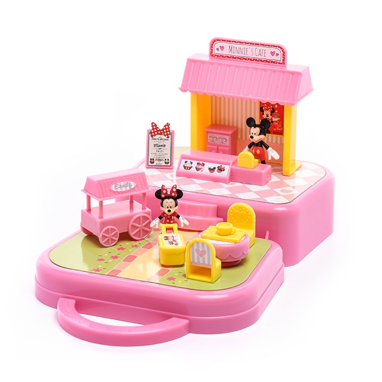 特價品 迪士尼 米妮 提盒午茶組 YG180502 家家酒  隨身場景組 隨身遊戲組 兒童玩具 麗嬰 黑冷媽-細節圖3