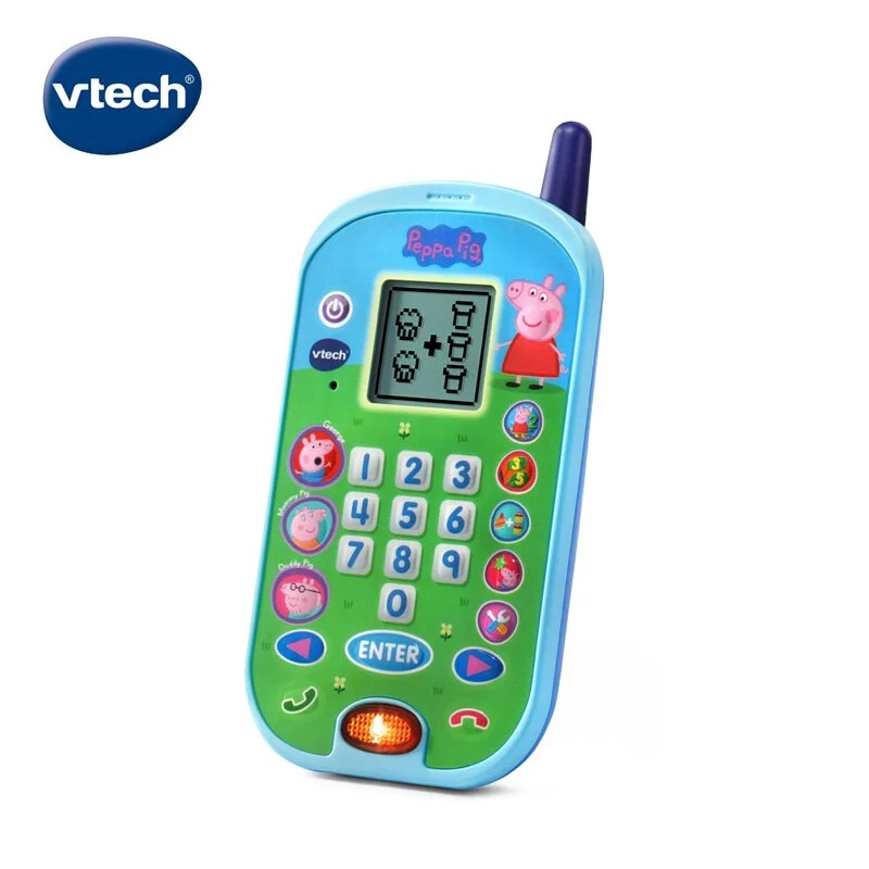 Vtech 粉紅豬小妹-智慧學習互動小手機  佩佩豬 小豬佩奇 玩具手機 兒童玩具手機  玩具電話 正版授權 黑冷媽-細節圖3