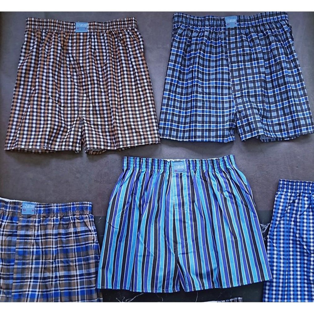 【購購龍嚴選】🐲10件純棉四角褲 兄弟牌 台灣製 男生內褲 平口褲 平角褲 居家褲 平織內褲 格紋 寬鬆內褲 純棉內褲-細節圖5