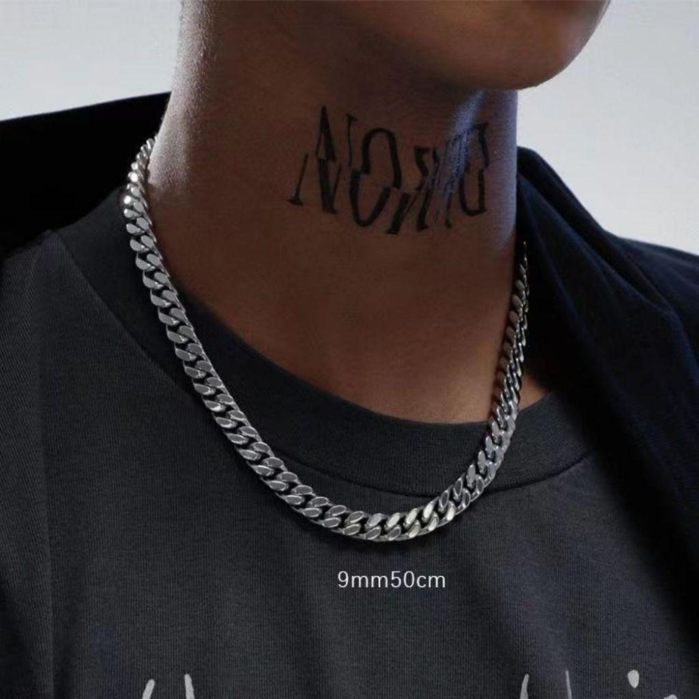 🔥日韓流行🔥正鈦鋼項鏈 古巴項鏈 項鍊 男鏈 女鏈 中性款 情侶項鍊 疊搭神器 防鏽保色 高級感 嘻哈項鍊 鋼鏈 禮物-細節圖2