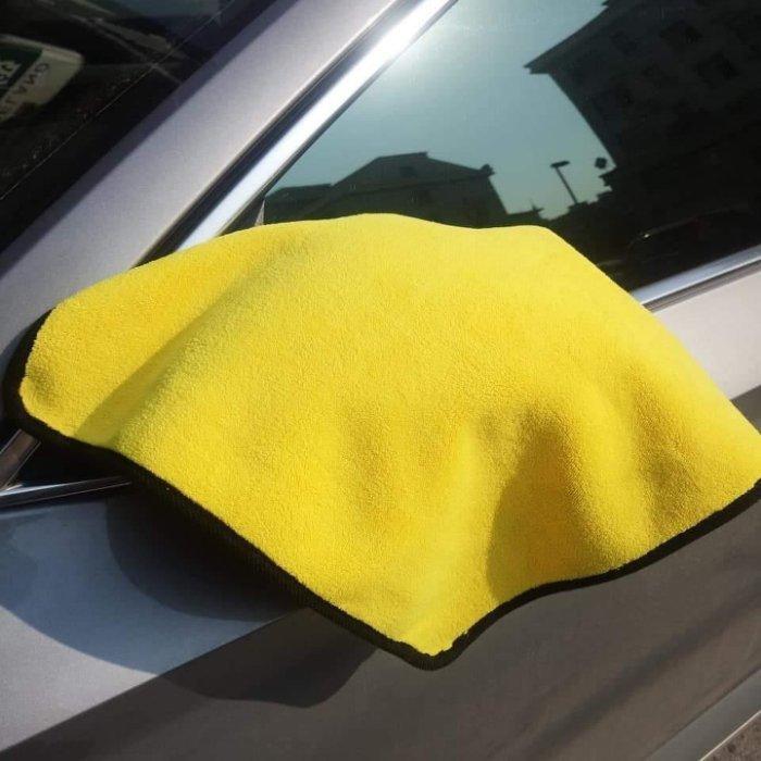 厚款洗車巾 🐲購購龍 珊瑚絨雙面擦車布 超細纖維毛巾 洗車毛巾 擦車布 汽車美容巾 打蠟布 超吸水毛巾 清潔毛巾 抹布-細節圖6