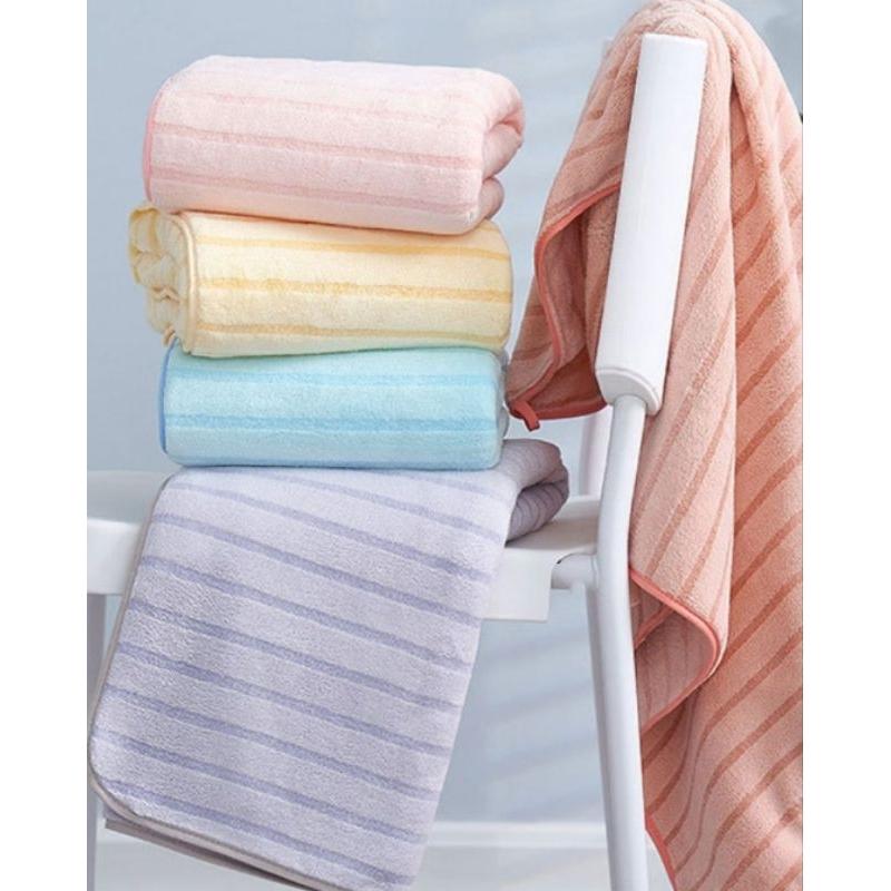 雲朵絨陽離子浴巾（買浴巾送毛巾）浴巾組 毛巾 禮物 珊瑚絨浴巾 吸水浴巾 大浴巾 大毛巾-細節圖4