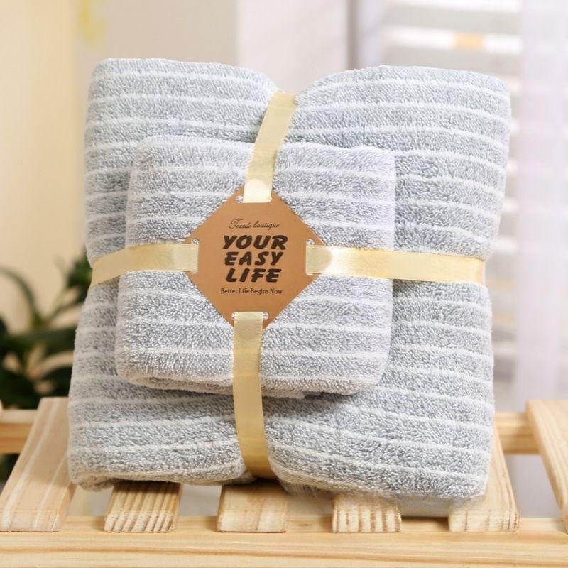 雲朵絨陽離子浴巾（買浴巾送毛巾）浴巾組 毛巾 禮物 珊瑚絨浴巾 吸水浴巾 大浴巾 大毛巾-細節圖5