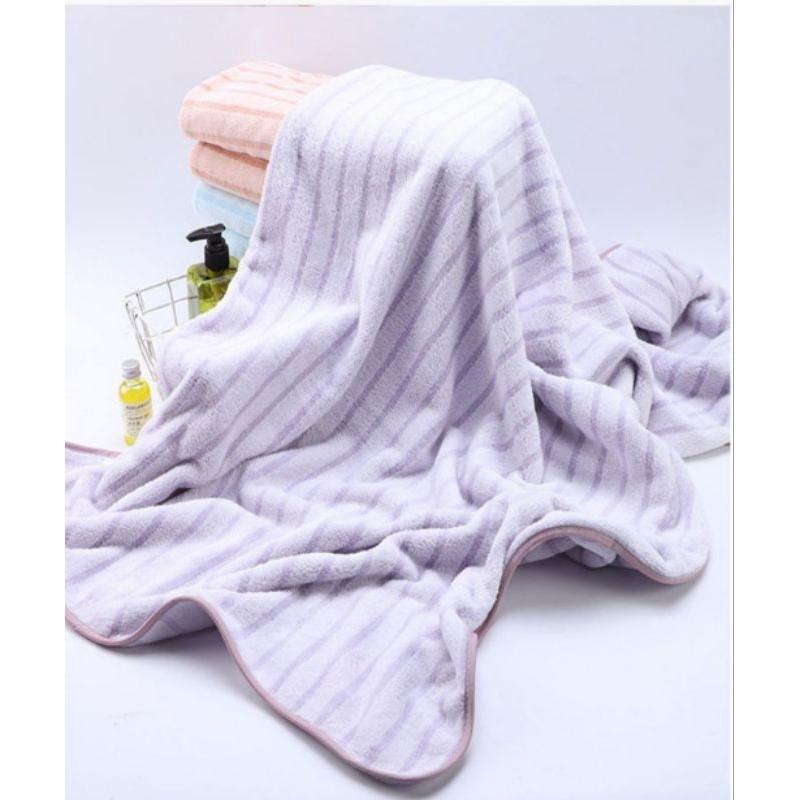 雲朵絨陽離子浴巾（買浴巾送毛巾）浴巾組 毛巾 禮物 珊瑚絨浴巾 吸水浴巾 大浴巾 大毛巾-細節圖9