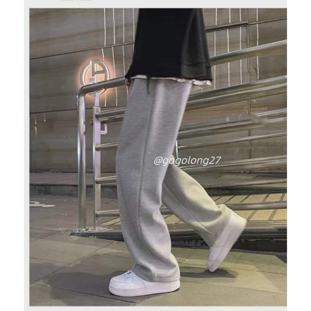 ❤️現貨隔日♥️韓系潮流百搭棉褲 修身棉褲 學生褲 直筒棉褲 男長褲 女長褲 闊腿褲 休閒褲 打工褲 韓版 運動褲-細節圖2