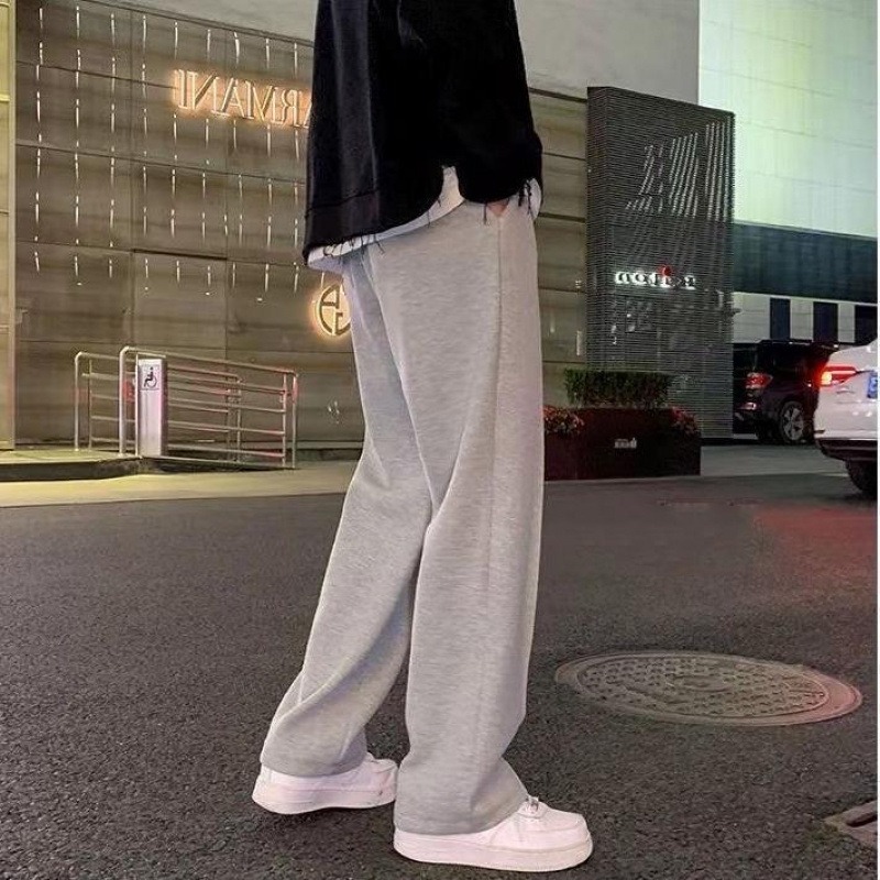 ❤️現貨隔日♥️韓系潮流百搭棉褲 修身棉褲 學生褲 直筒棉褲 男長褲 女長褲 闊腿褲 休閒褲 打工褲 韓版 運動褲-細節圖5