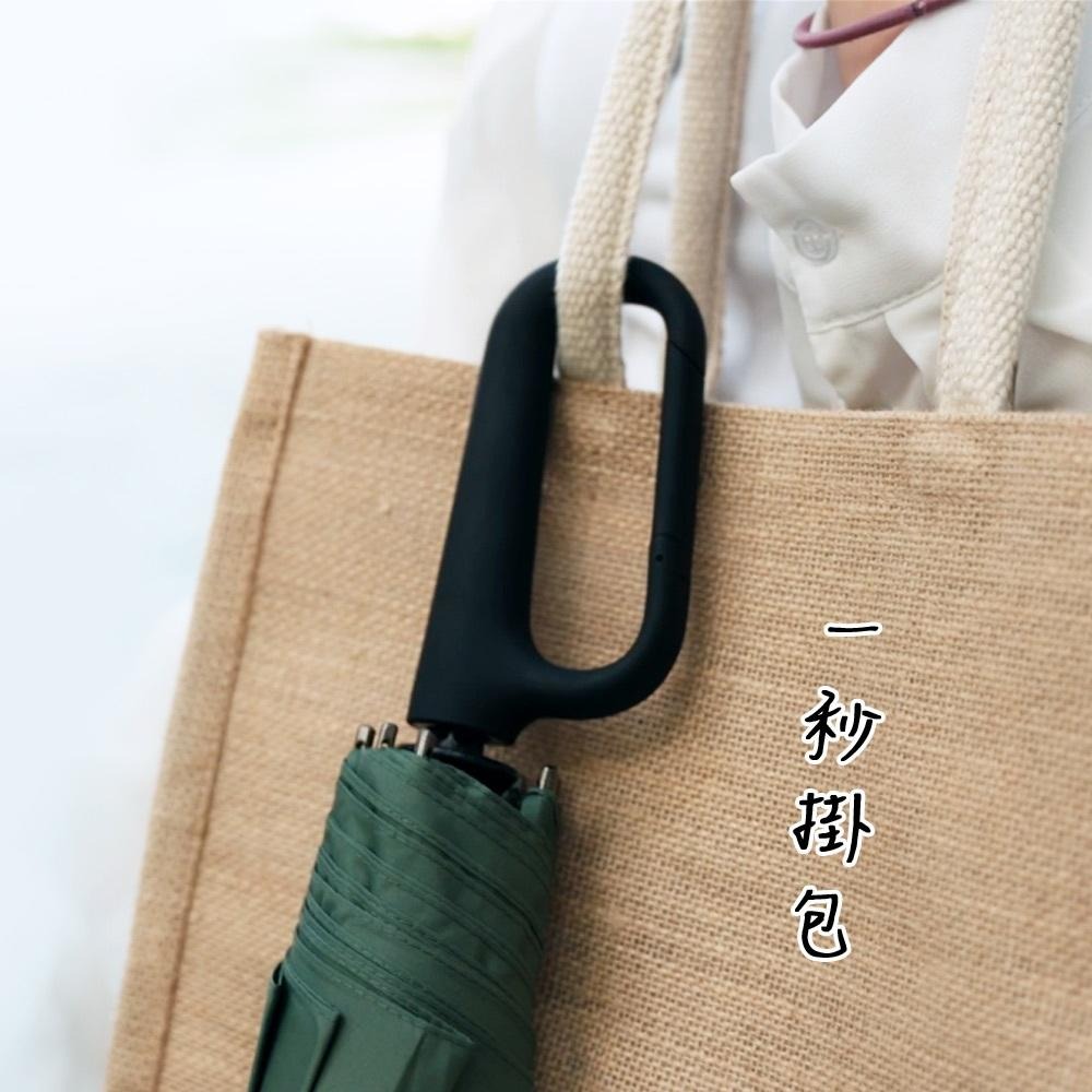好傘王雨傘｜嘖嘖突破百萬募資 台灣限定 瞬間快收環扣傘 快速捲收雨傘 包包環扣傘 自動傘 勾勾傘 折疊傘 自動折傘 雨傘-細節圖4