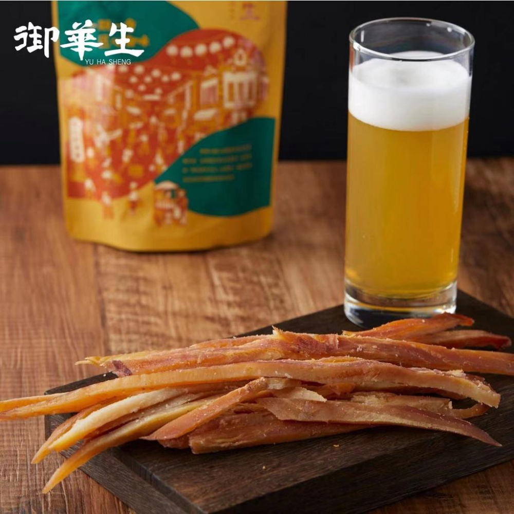 【御華生】厚片金燻條 即食魷魚絲 煙燻魷魚條 休閒零食 海鮮零嘴 100g-細節圖6
