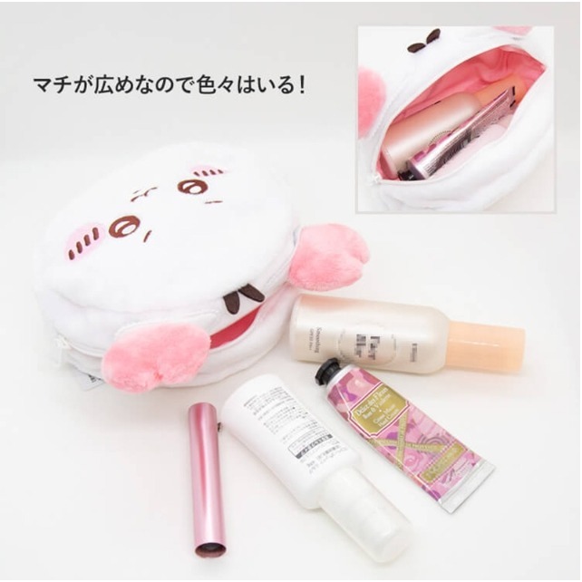 【milimili日韓代購】日本  吉伊卡哇 古本系列 螃蟹頭髮夾大頭化妝包-細節圖4